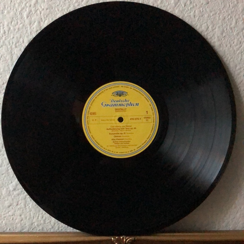 Carl Maria Von Weber Performed by Berlin Philharmonic Orchestra Vinyl Lp